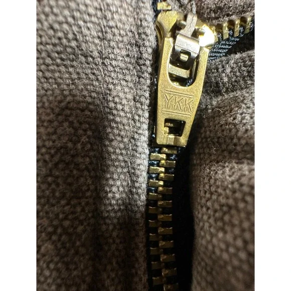 Vtg Carhartt Carpenter Pants 29x32  Brown Canvas Duck Workwear Union Made USA - Picture 12 of 14